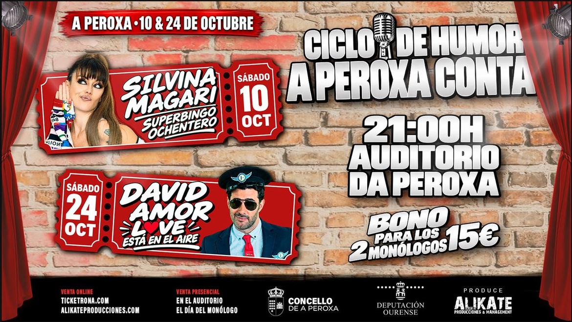 CICLO DE HUMOR A PEROXA CONTA con Silvia Magari y David Amor
